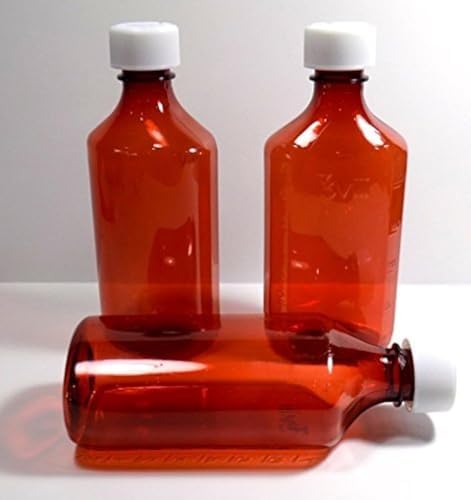 Graduated Oval 4 Ounce Amber RX Medicine Bottles w/Caps-Case of 200-Pharmaceutical Grade-The Ones We Sell to Pharmacies, Physicians, Labs, Hospitals image 2