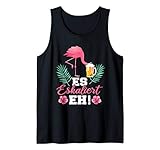 Es eskaliert eh Flamingo Spruch Design für Karneval und die Tanzfläche.