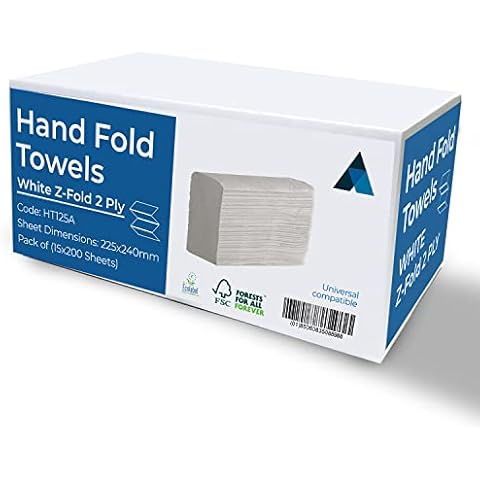 Z Fold Paper Towels - 3000 Sheets, Recyclable Cover