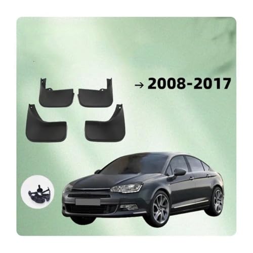 Garde-boue Auto Citroën C5 Protection Intégrale Flexible Noir - 6