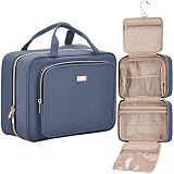 NISHEL Large Size Toiletry Bag for Women, Travel Essentials Organizer, Hanging Makeup Case for Acces