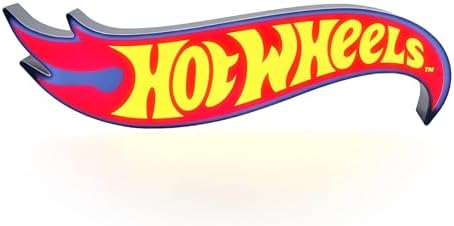 Luz de logotipo da Hot Wheels - luz noturna de ícone de corrida o...