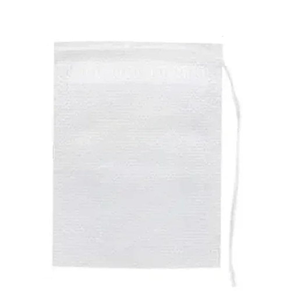 50-200 bolsas de filtro de té desechables de tela no tejida con cordón, papel de filtro de cocina para café, hierbas, té suelto (10 x 12 cm, 200 unidades)