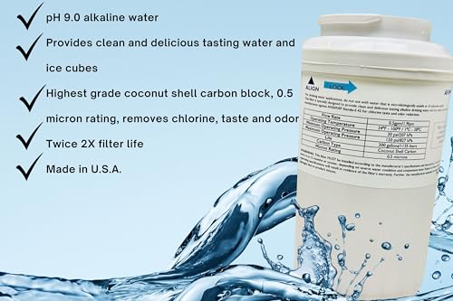 AF-MWF-Alkaline Water Filter Replacement Compatible with GE model MWF, 2X Life (pH level 9.0) Two-Pack - Thumbnail 6