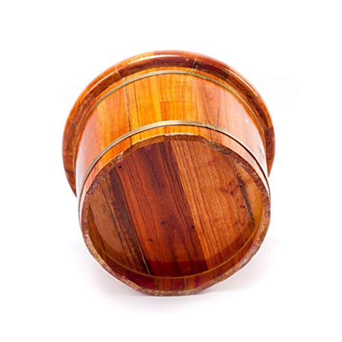 Cubeta de madera para baño de pies con masaje miniatura 2