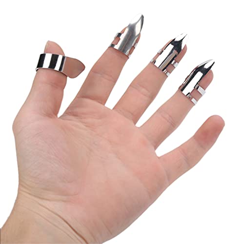 Médiators, 3Pcs Index Finger + 1Pc Thumb Picks Metal Guitar Remplacer les Accessoires avec une Boîte de Rangement pour… - Les Beatles, Paul McCartney, John Lennon, RIngo Starr, George Harrison Médiators, 3Pcs Index Finger + 1Pc Thumb Picks Metal Guitar Remplacer les Accessoires avec une Boîte de Rangement pour… – Image 3