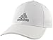 adidas Men's Decision Structured Adjustable Cap, White/Clear Grey, One Size