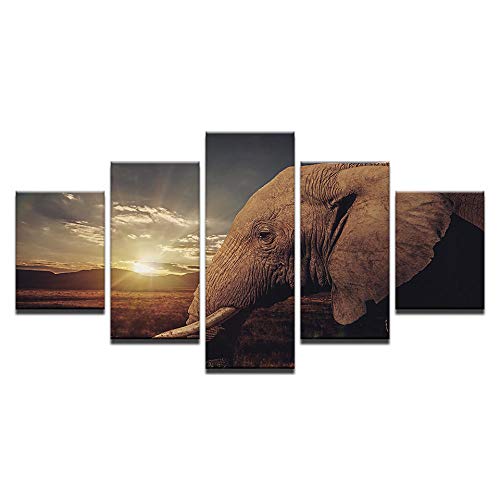 Tableau mural sur toile 5 pièces : solution idéale pour habiller un grand mur vide