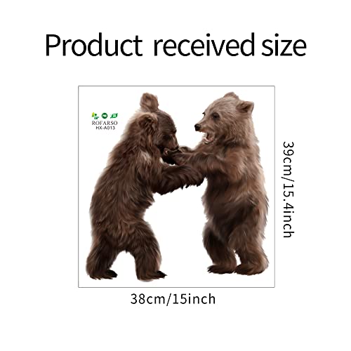 Vinilo decorativo de dos osos para pared miniatura 4
