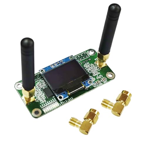 Image of AURSINC Mini MMDVM Duplex Hotspot Board with Antenna, UHF (433-900MHz) VHF (144-146MHz) Dual Band, Supports P25 DMR YSF DSTAR NXDN POCSAG, Compatible with Raspberry Pi-Zero W /3 /3B /3B+ /4 (with OLED)