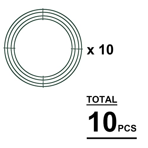 Metal Wreath Frame,10Pcs Wire Wreath Making Rings Wreath Hoop Wreath Ring For Christmas New Year Party Home Decor Diy Crafts Supplies (8Inch) #TOP2