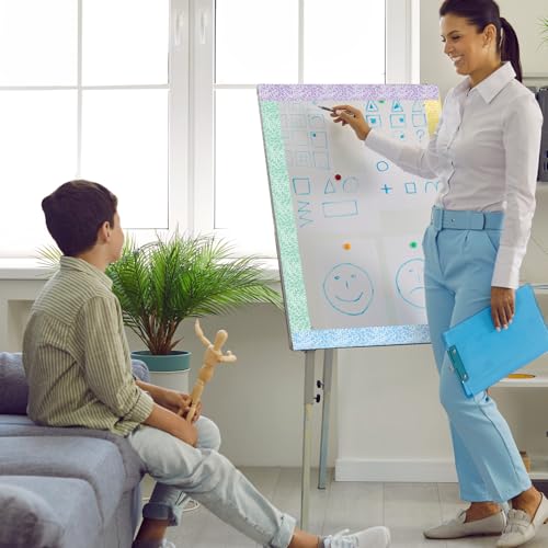 Image of Fuutreo 6 Roll 197 ft Colorful Composition Bulletin Board Borders Composition Notebook Classroom Decoration Straight Border Trim Marble Cover Decor for Back to School Chalkboard Office Wall