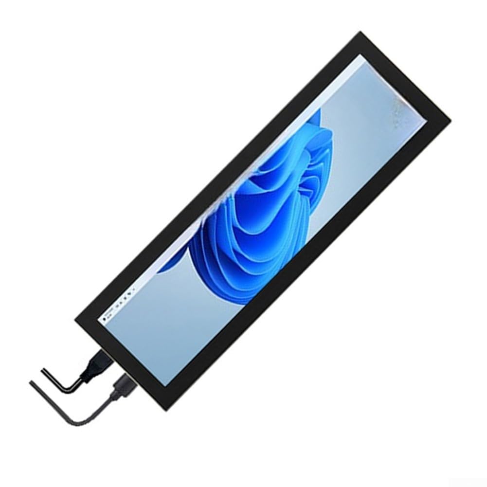 Monitor touch capacitivo a 5 punti da 8,8 pollici & Play capacitivo | 480 x 1920 per risoluzione, colori vivaci, angolo di visione di 170°, ideale per multimediali, giochi e produttività