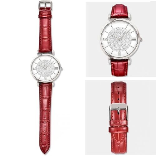 Image of Watch Bands Genuine Leather Embossed Alligator Grain Calfskin Replacement Strap for Women Men Bracelet Choose Color Width 16mm 17mm 18mm 19mm 20mm 21mm 22mm 22mm 24mm