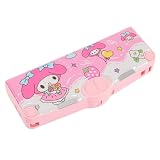 ZEWZE 筆箱 小学生 多機能 ペンケース 大容量 箱型 おしゃれ キャラクター 鉛筆削り付き ふでばこ 筆入れ 文房具収納ボックス 筆箱 筆記具 収納 文具収納ケース 入学 入学祝 新学期 (ピンク)