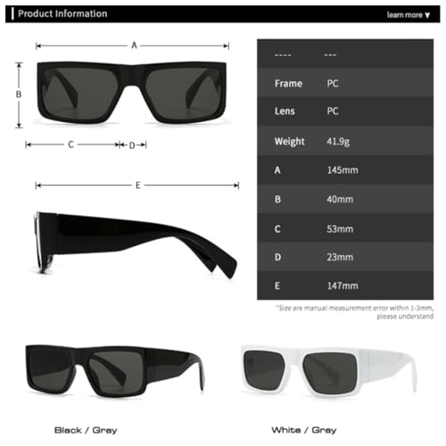 Lunettes de soleil mixtes style rétro bicolore à verres teintés progressifs protecteurs