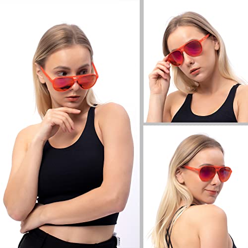 Image of Jefoo Polarized Aviator Sunglasses for Women Men Retro Trendy Sports Sunglasses for Outdoor UV400 Protection