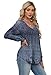 Alaroo Plus Size Tops for Women Blouses Maternity Shirts 2025 Fall Winter Winter Clothes Boho Fashion Outfits V Neck Print 13 2XL
