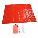 Toddmomy 1 Jeu Tente Extérieure Couvertures De Survie d'urgence Tente De Sommeil Couvertu...