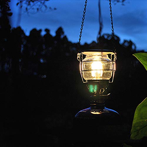YFTMOD Glass Cover Camping Hanging Lamp Outdoor Camping Portable Steam