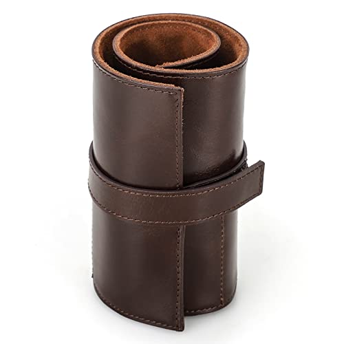Contacts Étui de voyage en cuir véritable pour montres et bijoux - Multifonctionnel - Portable - Style vintage (Coffee-cf1128), Cafée-cf1128, for 6 watches Cover
