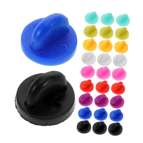 Healvian 1 Box Pin Locks for Enamel Pins Pin Locking Back Locking Pin Backs Pin Backs for Enamel Pins Pin Keepers Pin Backs Locking Lapel Pin Backs Rubber