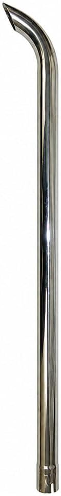 - ZNL89020C Chrome Curved Exhaust Stack - Universal Fit