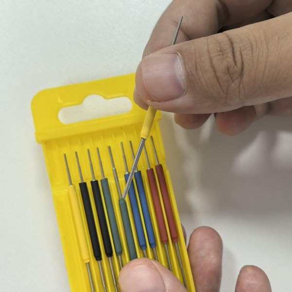 Image of Mini SMD IC Test Hook Clips, 10 Pcs 5 Colors Test Clip Ultra Small Clip Chip Foot Clip Micro IC Clamp SOIC /TSSOP /TSOP /SSOP /MSOP /PLCC /QFP /TQFP /LQFP /SMD IC Test Chip Mini Chips Adapters