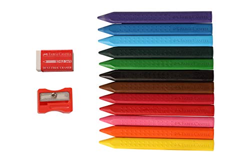 Faber Castell Grip Erasable Crayons - 12 Shades #TOP2