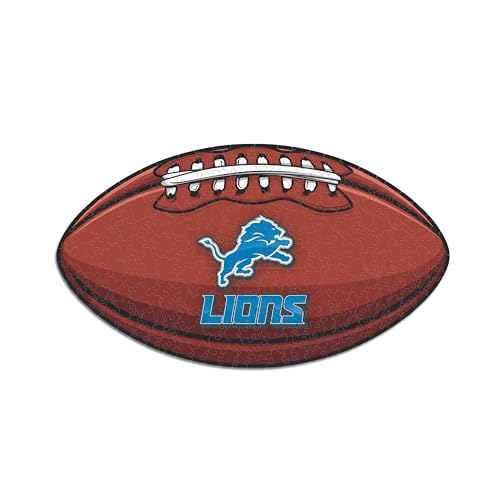 Iconic Puzzles, Detroit Lions Crest, 100% eco-sustainable wooden puzzle with official license NFL, size S, 150 pieces - Image 2