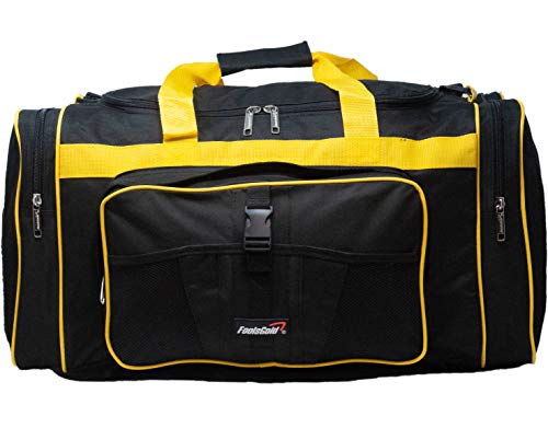 foolsGold Bolsa Deportiva 60 cm, 50 litros (Negro/Amarillo)