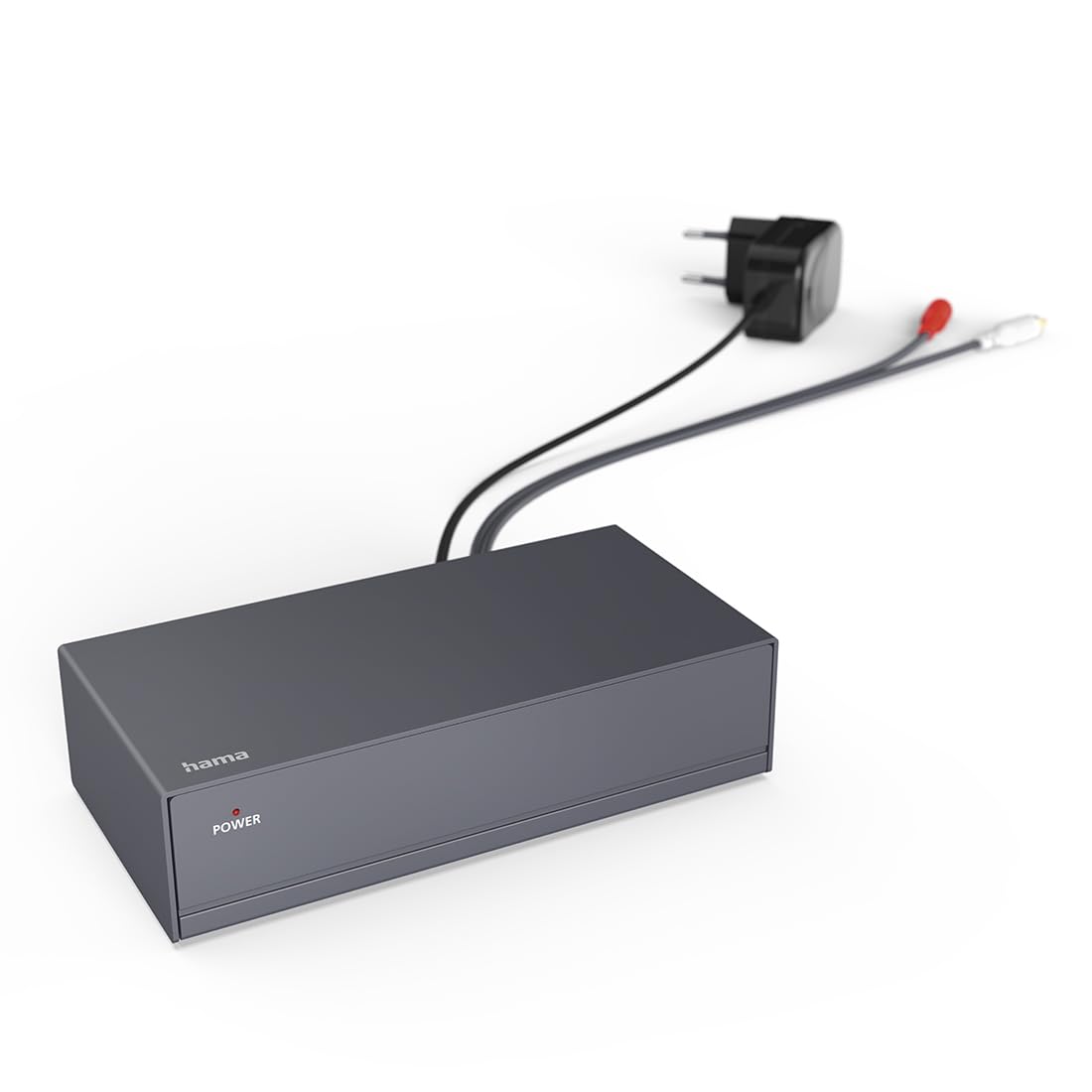 Hama Préamplificateur Phono Stéréo pour Platine Vinyle, Noir