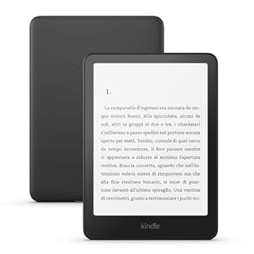 Amazon Kindle Paperwhite (16 GB) | Il nostro Kindle più veloce di sempre, nuovo schermo antiriflesso da 7’’, la batteria dura settimane | Con pubblicità | Nero