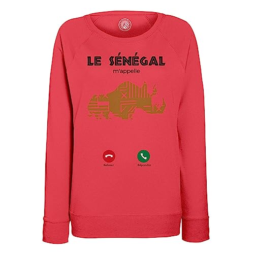 Sweatshirt Femme Sénégal Parfait pour Vos Voyages et Sorties Culturelles Décontractées