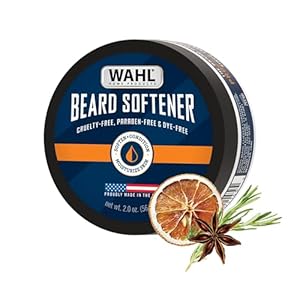 Wahl 2 oz Beard Softener Moisturizes Hair & Softens Skin Underneath – Beard Conditioner for Men Contains Shea Butter to Relieve Itch & Condition Hair – Lightly Scented – Model 3028691