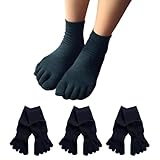 [オーセンティック] 五本指 子供 ソックス 「極」 日本製 消臭 抗菌 吸汗 高通気性 健康 ひえとり 男女共用 靴下 まほろば綿® 配合 17-20 ㎝ ブラック 3足