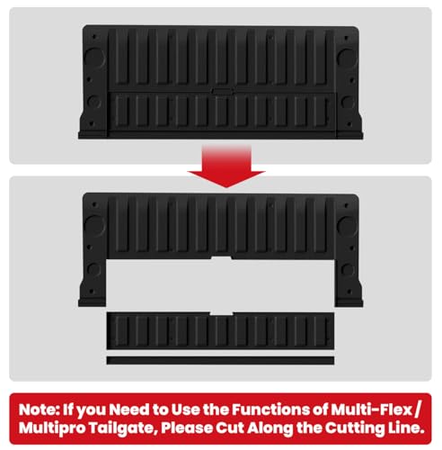 Image of LASFIT Truck Tailgate Mat 2019-2026 for Chevrolet Chevy Silverado 1500 (Only Multi-Flex Tailgate) & GMC Sierra 1500 (Only Fit Multipro Tailgate), All Weather TPE Mat (Not Fit Drop-in Liners)