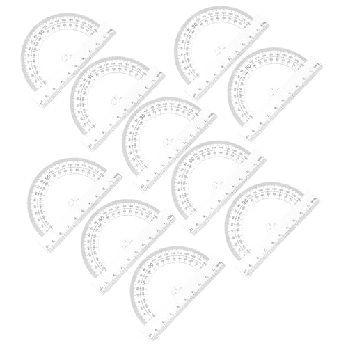EXCEART 10 Pcs transferidor réguas de desenho régua angular ferramenta régua de medição portátil rég