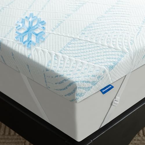 NewentorLife Mattress Topper Kingsize Bed Thick, Cooling Memory Foam Mattress Topper, Gel Mattress Topper Kingsize Bed Memory Foam with Back Support NewentorLife Mattress Topper Kingsize Bed Thick, Cooling Memory Foam Mattress Topper, Gel Mattress Topper Kingsize Bed Memory Foam with Back Support