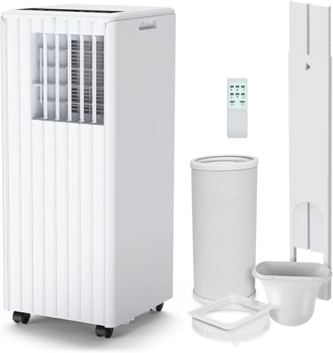 GarveeMore Aire Acondicionado Portátil 7000 BTU 3 en 1 con Enfriador, Deshumidificador 36L y Ventilador, para Habitaciones 15 20 m², Control Remoto, Temporizador 24h, R290