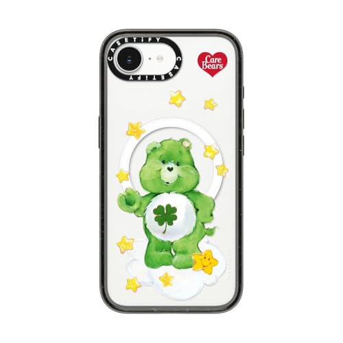 CASETiFY CpNg iPhone 16e P[X [MagSafeΉ/^ y/ϏՌ/Care Bears Co-lab] - Good Luck Bear Case - NA ubN