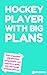 Hockey player undated planner for competitive hockey players - by Smooze: Stay organised with practice, competitions and long-term goals, with this handy undated planner