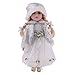perfeclan 30cm Muñeca De Porcelana Victoriana Dama En Bata Blanca Figuras De Personas