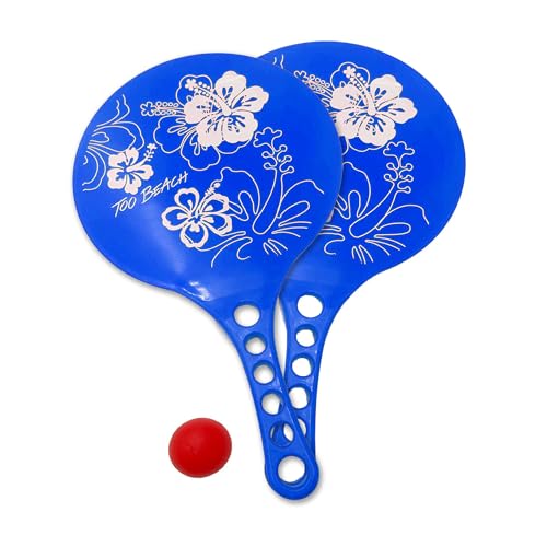 Set mit 2 Strandschlägern + Ball – Farben zur Auswahl (Dunkelblau)