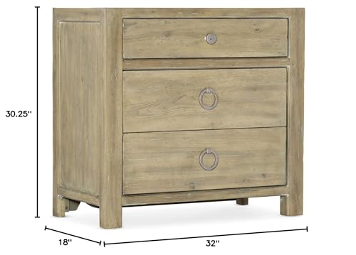 Hooker Furniture Bedroom Surfrider Three-Drawer Nightstand - Image 3