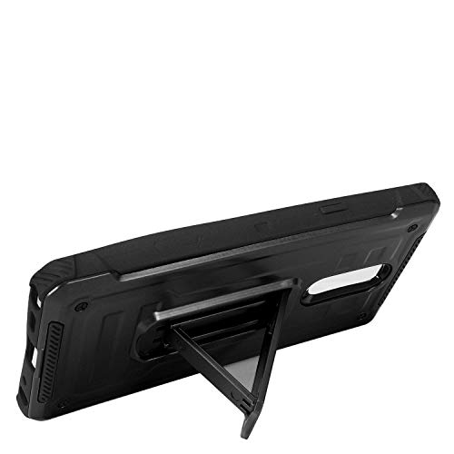 Z-Gen - For Lg Stylo 5 (2019), Stylo 5X, Stylo5+ Plus, Lm-Q720, Lm-L722Dl - Hybrid Phone Case With Stand + Tempered Glass Screen Protector - St3 Black #TOP2