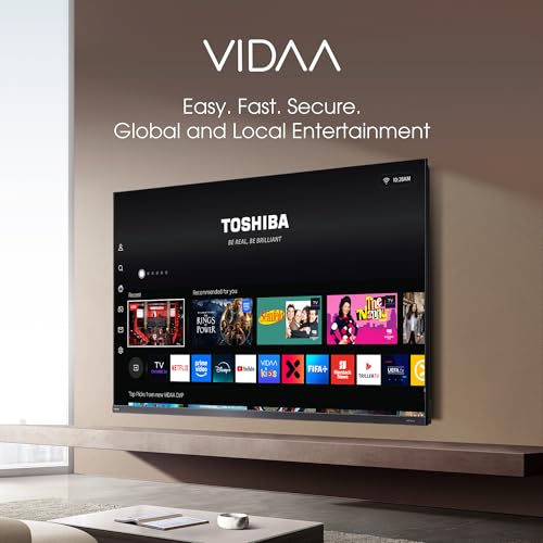 Image of TOSHIBA 164 cm (65 Inches) 4K Ultra HD Smart Mini LED QLED TV | 165Hz Game Mode, Dolby Atmos | ZR 2.1.2 CH, 77W Speakers with Sub Woofer | HDR10+ | REGZA Engine ZRi | VIDAA OS | 65Z770RP (Black)