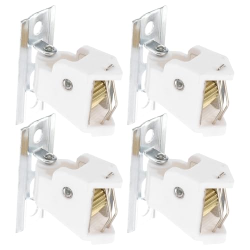 PRETYZOOM 4sets Blocca Cordina per Tende in bambù Accessori per Tende Pacchetto Romane Fissaggio Stabile per Finestre Materiali in Plastica e Ferro Resistenti