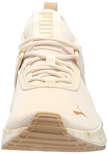 PUMA Women's Pacer 23, MARBLEIZED-Alpine Snow-PUMA Gold, 10