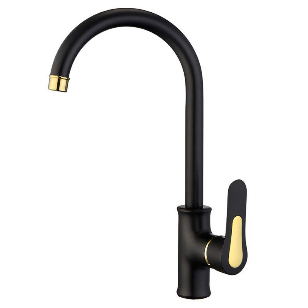 Grifo para cocina monomando mezclador de agua fría y caliente con instalación de un orificio